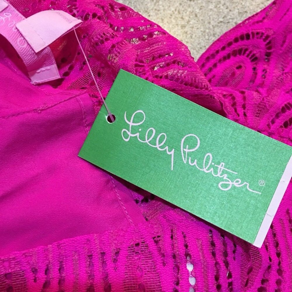 Fuchsia Pink Lilly Pulitzer Dress - Picture 4 of 5